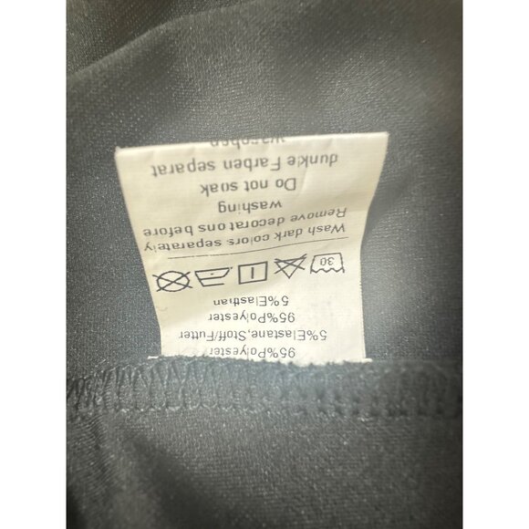 Blue Colorblock Bodycon Pencil Dress w/Tie Size 3XL 22 24 Plus Office Classy - Picture 7 of 7